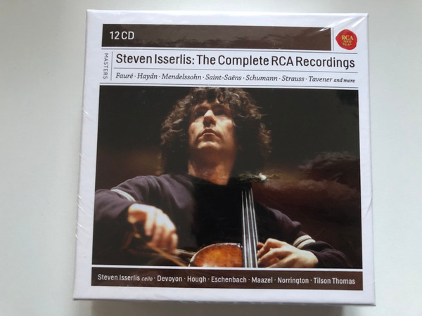 Steven Isserlis – The Complete RCA Recordings / Faure, Haydn, Mendelssohn, Saint-Saens, Schumann, Strauss, Tavener and more / Steven Isserlis - cello, Devoyon, Hough, Eschenbach / RCA Red Seal 12x Audio CD 2016, Box Set / 88985312572