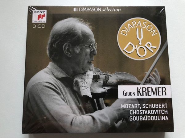 Gidon Kremer - Mozart, Schubert, Chostakovitch, Goubaïdoulina / Diapason Sélection / Sony Classical 3x Audio CD 2015 / 88875111492