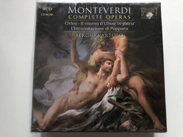 Monteverdi - Complete Operas - Orfeo, Il ritorno d'Ulisse in patria, L'Incoronazione di Poppaea - Sergio Vartolo / Brilliant Classics 9x Audio CD + CD-ROM / 93905