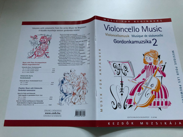 Violoncello Music 2, Easy concert pieces in first position / Edited by Lengyel Endre, Pejtsik Árpád / Editio Musica Budapest Zeneműkiadó / 1973 / Gordonkamuzsika 2 Könnyű előadási darabok első fekvésben / Közreadta Lengyel Endre, Pejtsik Árpád (9790080067482)