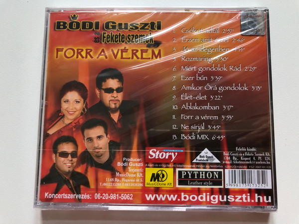 Bodi Guszti es a Fekete Szemek - Forr A Verem / MusiCDome Kft. Audio CD / 5998175173252