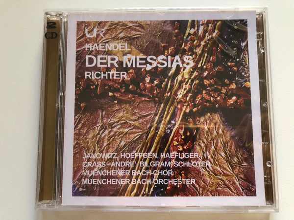 Haendel: Der Messias - Richter / Janowitz, Hoeffgen, Haefliger, Crass - Andre' Bilgram, Schloter, Muenchener Bach-Chor, Muenchener Bach-Orchester / Urania Records 2x Audio CD 2019 Stereo / WS 121.379