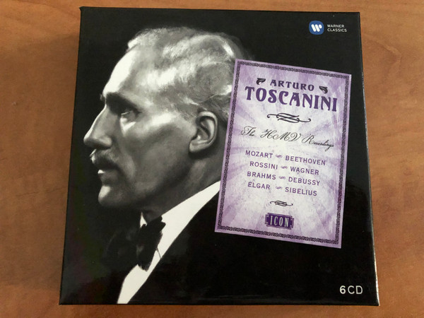 Arturo Toscanini – The HMV Recordings - Mozart, Beethoven, Rossini, Wagner, Brahms, Debussy, Elgar, Sibelius / Icon / EMI Classics 6x Audio CD, Box Set 2013 Mono / 5099972333426
