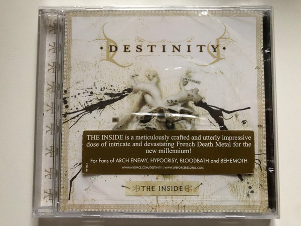 Destinity – The Inside / The Inside is a meticulously crafted and utterly impressive dose of intricate and devastating French Death Metal for the new millennium! / Lifeforce Records Audio CD 2008 / LFR 082-2