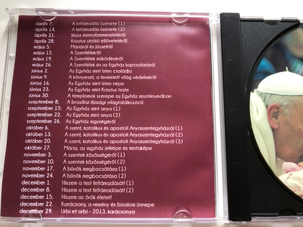 Az Urral mindent lehet! / MP3-lemez / Ferenc papa audiencial 2013. / Felolvassa: Sinkovits-Vitay Andras / Audio CD