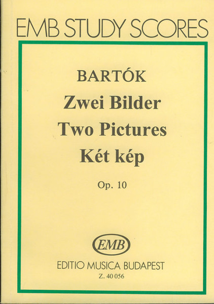 Bartók Béla: Two Pictures / pocket score / Editio Musica Budapest Zeneműkiadó / 1983 / Bartók Béla: Két kép / kispartitúra 