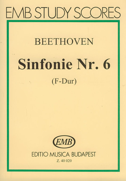 Beethoven, Ludwig van: Symphony No. 6 in F major / "Sinfonia pastorale" pocket score Op. 68 / Edited by Darvas Gábor / Editio Musica Budapest Zeneműkiadó / 1981 / Beethoven, Ludwig van: VI. szimfónia (F-dúr) / "Sinfonia pastorale" kispartitúra Op. 68 / Közreadta Darvas Gábor