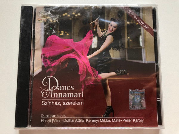 Dancs Annamari - Szinhaz, szerelem / Duett partnerek: Huszti Peter, Dolhai Attila, Kerenyi Miklos Mate, Peller Karoly / Elo Felvetelek / Dancs Market Records Audio CD 2015 / DMR 170