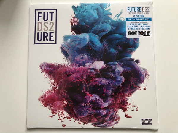 Future – DS2 / The Third Studio Album 2x Platinum / 2 LP Teal Colored Vinyl / Includes The Hit Tracks ''F*ck Up Some Commas''; ''Trap N*@@as''; ''Real Sisters'' & ''Where Ya At'' feat. Drake / Epic 2x LP 2015 / 88875127251 (194399008713)