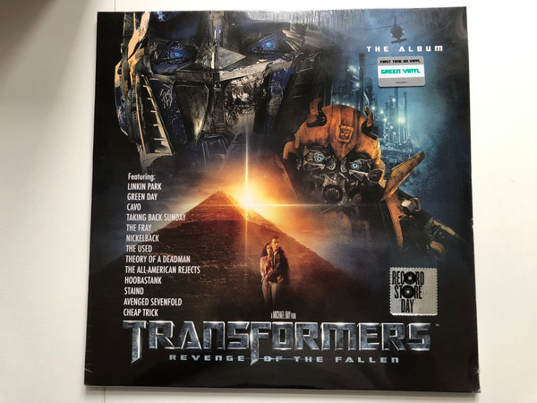 Transformers: Revenge Of The Fallen - The Album (a Michael Bay Film) / Featuring: Linkin Park, Green Day, Cavo, Green Day, Taking Back Sunday, The Fray, Nickelback, The Used, Theory Of A Deadman / Reprise Records 2x LP 2009 / 9362-49045-2