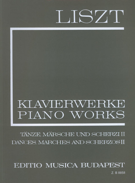 Liszt Ferenc: Dances, Marches and Scherzos II (I/14) / Edited by Sulyok Imre, Mező Imre / Editio Musica Budapest Zeneműkiadó / 1984 / Közreadta Sulyok Imre, Mező Imre 