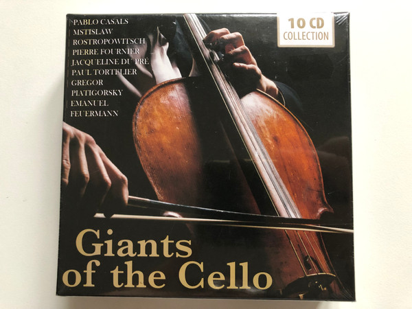 Giants of the Cello / Pablo Casals, Mstislaw, Rostropowitch, Pierre Fournier, Jacqueline Dupre, Paul Tortelier, Gregor, Piatigorsky, Emanuel, Feuermann / Documents 10x Audio CD, Box Set / 600294