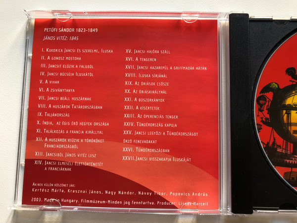 Divatba Jottunk Petofi Sandor  Filmuzeum-Minden jog Fenntartva Audio CD 2003