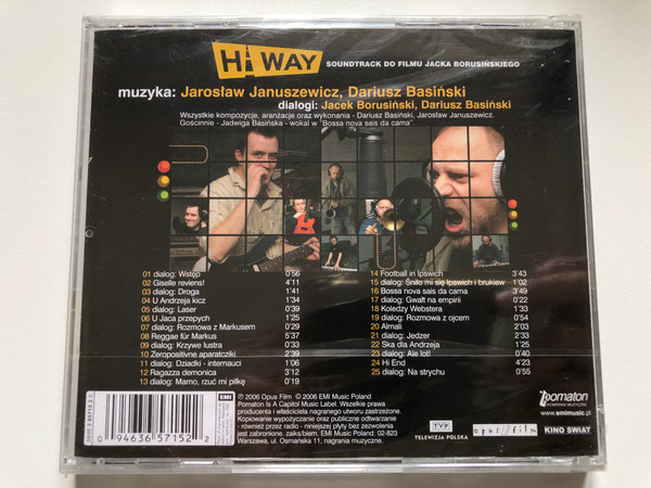 Dariusz Basiński I Jarosław Januszewicz – Hi Way (Original Sound Track)  EMI Audio CD 2006