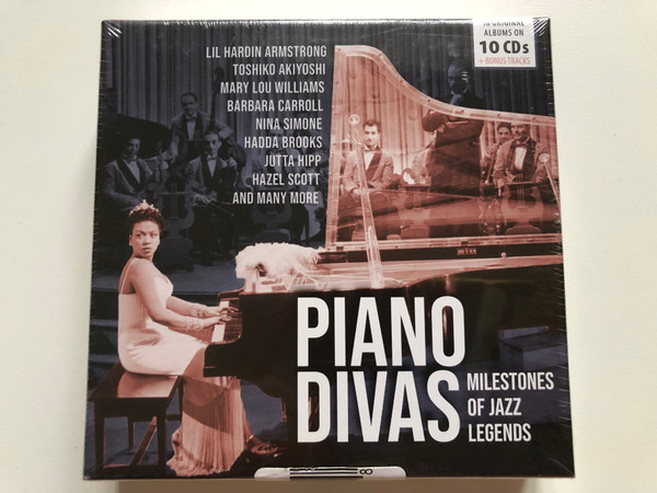 Piano Divas - Milestones Of Jazz Legends / Lil Hardin Armstrong, Toshiko Akiyoshi, Mary Lou Williams, Barbara Carroll, Nina Simone, Hadda Brooks, Jutta Hipp, Hazel Scott, and many more / Documents 10x Audio CD / 600534