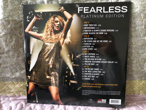 Taylor Swift – Fearless (Platinum Edition) / Big Machine Records 2x LP 2009 / 00843930021147