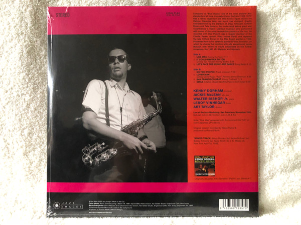 Kenny Dorham – Inta Somethin' / Images By Iconic Jazz Photographer Francis Wolff / Deluxe Gatefold Sleeve. Limited Edition / The Complete LP + 1 Bonus Tracks / Jazz Images LP 2020 / 37154
