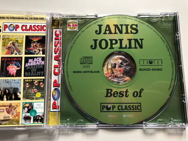 Janis Joplin - Best Of / Total Time 70,00 / Pop Classic / Euroton Audio CD / EUCD-0090