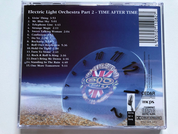 Electric Light Orchestra Part 2 – Time After Time / Their greatest hits recorded live and in Dolby Surround, including: Hold On Tight; Mr. Blue Sky; Don't Bring Me Down; Strange Magic / Going For A Song Audio CD / GEF108