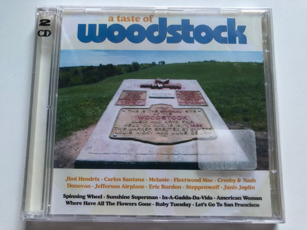 A Taste Of Woodstock / Jimi Hendrix, Carlos Santana, Melanie, Fleetwood Mac, Crosby & Nash, Donovan, Jefferson Airplane, Eric Burdon, Steppenwolf, Janis Joplin / Spinning Wheel / Eurotrend 2x Audio CD / CD 246.442