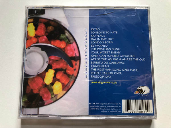 King Prawn – Surrender To The Blender / Spitfire Records Audio CD 2000 / 5053-2