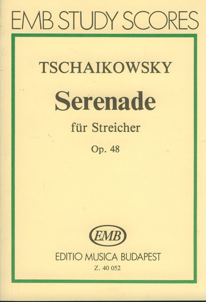 Tchaikovsky, Pyotr Ilyich: Serenade for Strings / pocket score / Edited by Darvas Gábor / Editio Musica Budapest Zeneműkiadó / 1984 / Szerkesztette Darvas Gábor 