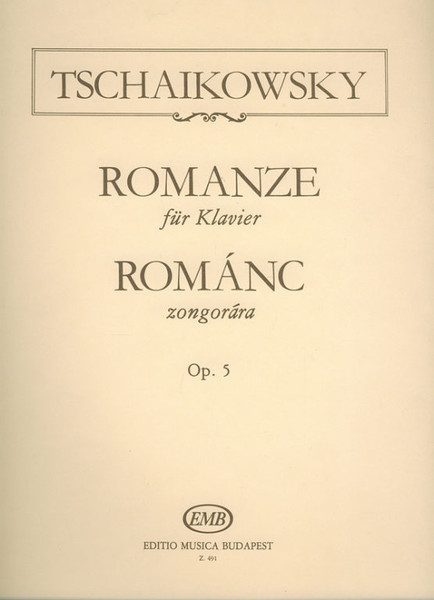 Tchaikovsky, Pyotr Ilyich: Romance / Editio Musica Budapest Zeneműkiadó / 1951 / Tchaikovsky, Pyotr Ilyich: Románc