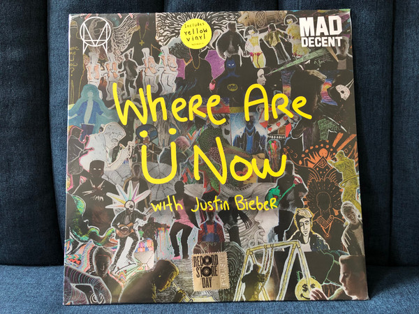 Where Are Ü Now - With Justin Bieber / Includes Yellow Vinyl / Atlantic LP 2016 / 553806-0