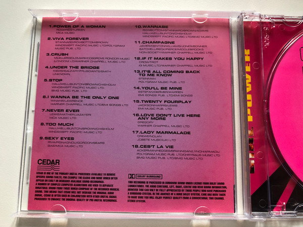 Girl Power - Tribute To Eternal, Spice Girls, All Saints And Many Others. / Power of a Woman; Viva Forever; Under The Bridge; And More / All Tracks Performed By Studio 99 / Going for a Song Audio CD / GFS199