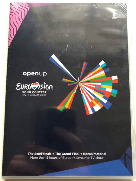 Open Up - Eurovision Song Contest Rotterdam 2021 / The Semi-finals + The Grand Final + Bonus material / More Than 8 Hours of Europe's favourite TV show / Universal Music Group 3x DVD Video CD 2021 / 3592354 Open Up - Eurovision Song Contest Rotterdam 2021 / The Semi-finals + The Grand Final + Bonus material / More Than 8 Hours of Europe's favourite TV show / Universal Music Group 3x DVD Video CD 2021 / 3592354 