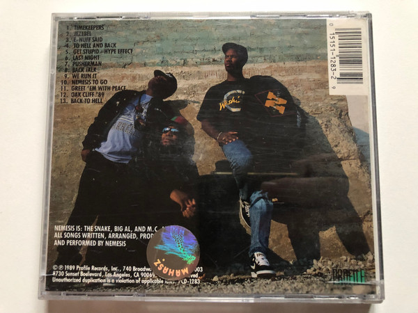 Nemesis – To Hell And Back / Featuring Wynton Marsalis, Branford Marsalis, Bobby McFerrin and Take 6, Phil Woods, Illinois Jacquet, Jimmy Heath, etc. / Profile Records Audio CD 1989 / PCD-1283