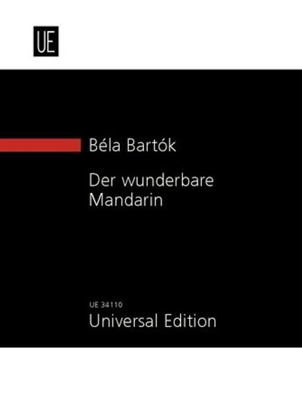 Bartók Béla: Der wunderbare Mandarin / pocket score / Universal Edition / kispartitúra