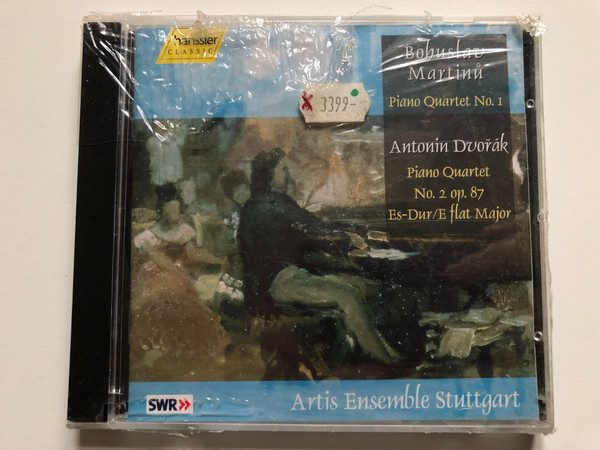 Bohuslav Martinů - Piano Quartet No. I; Antonín Dvořák - Piano Quartet No. 2 op. 87 Es-Dur/E flat major / Artis Ensemble Stuttgart / Hänssler Classic Audio CD 1999 / CD 98.352