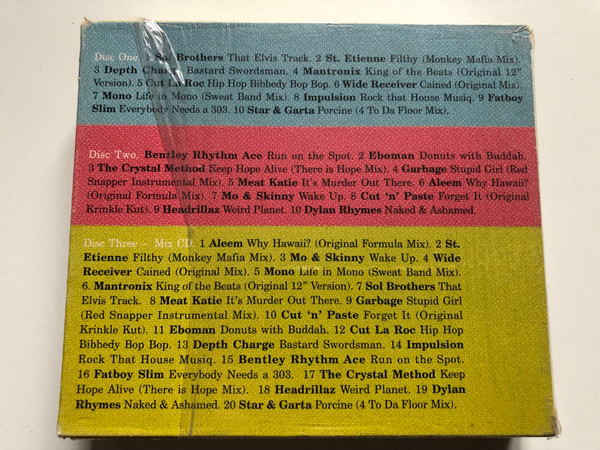 Big Beat Elite / Lacerba Records presents a triple threat treat of breeze block beats, featuring cuts by Depth Charge, Fatboy Slim, Headrillaz, Wide Receiver and Bentley Rhythm Ace / Lacerba 3x Audio CD / CERBAD 3