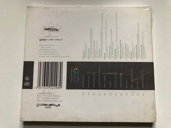 Chillosophy Number-2 / Digital Structures Audio CD 2002 / DIGCD 006