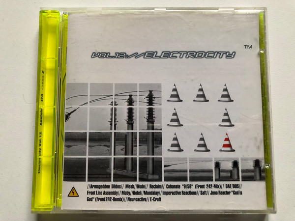 Electrocity Vol.12 / Armageddon Dildos; Mesh; Nude; Reclaim; Cubanate - 9:59 (Front 242 Mix); DAF/DOS; Front Line Assembly; Moby; Hotel; Mandalay; Imperative Reaction; Saft; Juno Reactor / Ausfahrt Audio CD 1999 / 12563-2