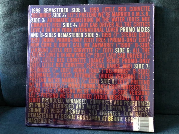 Prince – 1999 / 4LP Deluxe Edition. LPs 1&2: '1999' Remastetered For The Very First Time. LPs 3&4: Remastered 7'' Edits/12'' Mixes/Promo Versions / Includes Download Code / The Prince Estate 4x LP / R1 604568