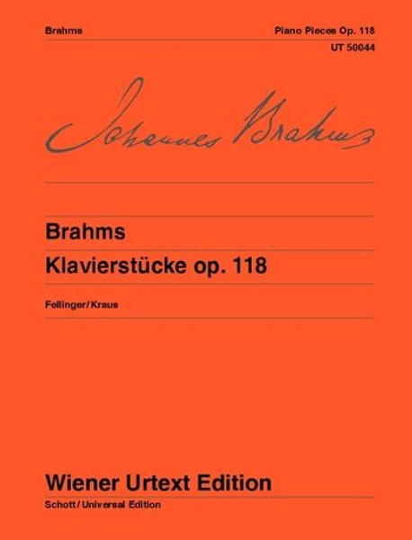 Brahms, Johannes: Klavierstücke op. 118 / Nach den Autografen und der Originalausgabe / Universal Edition 