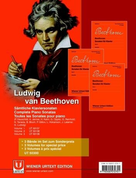 Beethoven, Ludwig van: Entire piano sonatas 1-3 / Universal Edition