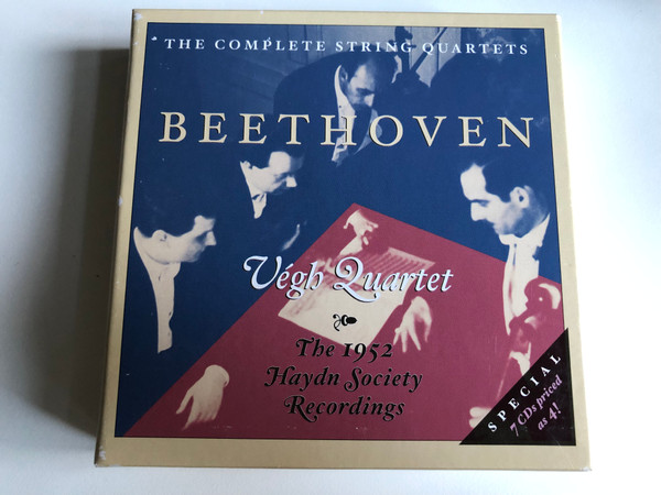 Beethoven - The Complete String Quartets (The 1952 Haydn Society Recordings) - Végh Quartet / Music & Arts 7x Audio CD 2001, Box Set / CD-1084