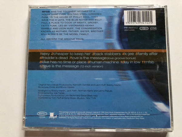 MFSB – Deep Grooves / Legacy's Rhythm & Soul Series / Epic Associated Audio CD 1999 / 493414 2