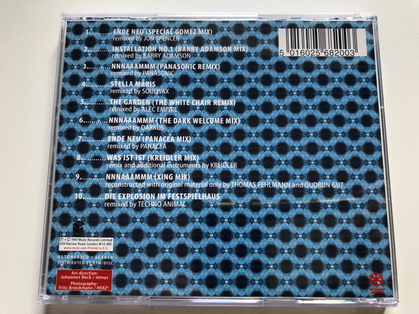 Einstürzende Neubauten – Ende Neu (Remixes) / Mute Audio CD 1997 / BETON602CD