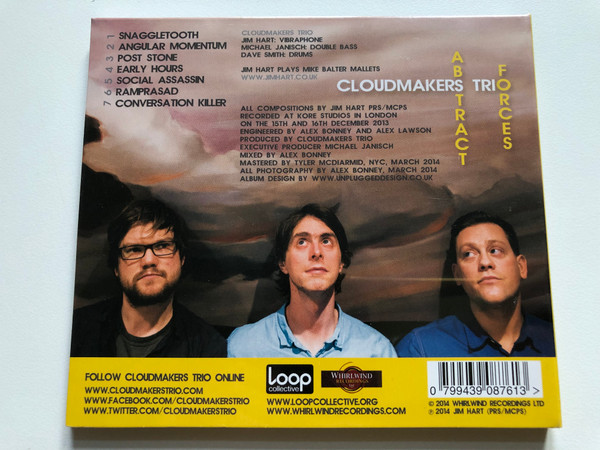 Cloudmakers Trio – Abstract Forces / Whirlwind Recordings Audio CD 2014 / WR4655