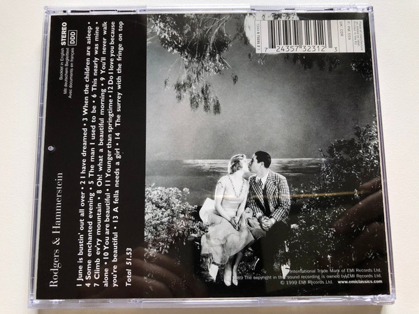 Rodgers Y Hammerstein - Some Enchanted Evening; Climb Ev'ry Mountain; Oh! What A Beautiful Morning; You'll Never Walk Alone / Sameul Ramey, National Philharmonic Orchestra, Peter Matz / EMI Classics Audio CD 1999 Stereo / 724357323123