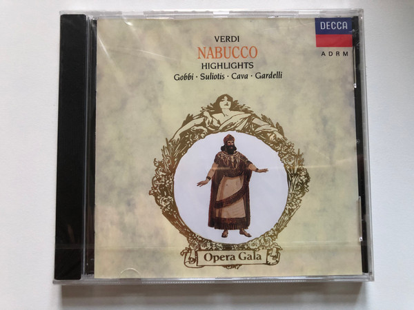 Verdi - Nabucco Highlights - Gobbi, Suliotis, Cava, Gardelli / Decca Audio CD 1990 / 421 867-2