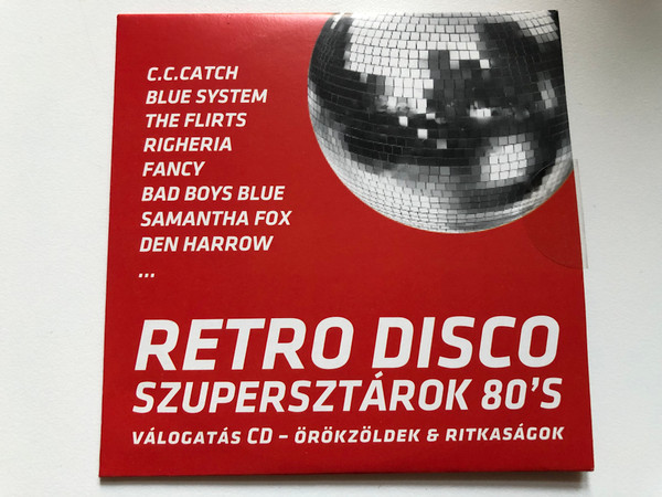 Retro Disco Szupersztárok 80's - Valogatas CD - orokzoldek & ritkasagok / C.C.Catch, Blue System, The Flirts, Righeria, Fancy, Bad Boys Blue, Samantha Fox, Den Harrow,... / Tream Music Audio CD 2010 / HUN MP2010/11