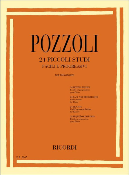 Pozzoli, Ettore: 24 PICCOLI STUDI FACILI E PROGRESSIVI / Ricordi