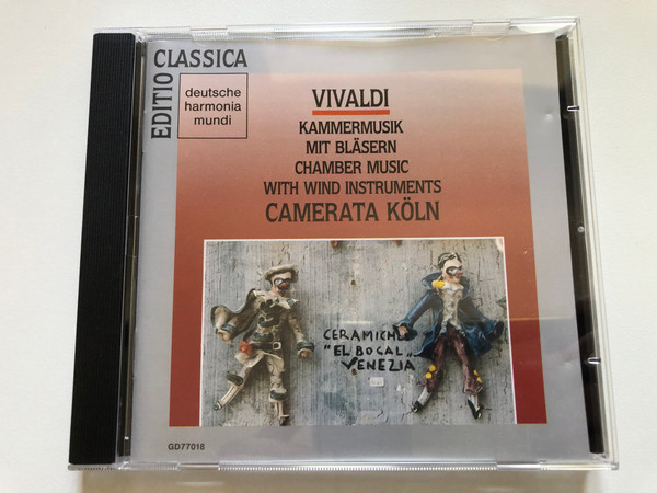 Vivaldi – Kammermusik Mit Bläsern - Chamber Music With Wind Instruments, Camerata Köln / Deutsche Harmonia Mundi Audio CD 1989 / GD77018