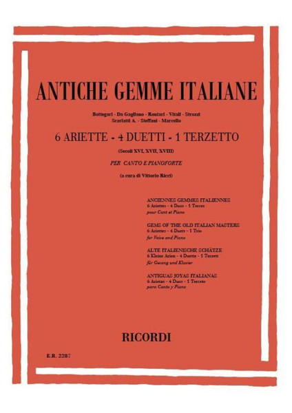 ANTICHE GEMME ITALIANE / Ricordi / 1984