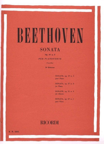 Beethoven, Ludwig van: 32 SON. PER PF.: N.14 IN DO DIESIS MIN. OP.27 N.2 'AL CHIA / RO DI LUNA' / Ricordi / 1979 